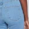 Bermuda Jeans Feminina Cintura Alta Ciclista