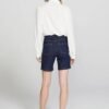 Bermuda Jeans Feminina Cintura Alta Ciclista