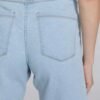 Bermuda Jeans Feminina Cintura Alta Ciclista