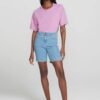 Bermuda Jeans Feminina Cintura Alta Ciclista