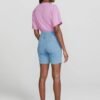 Bermuda Jeans Feminina Cintura Alta Ciclista