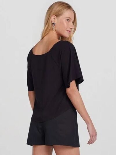 Blusa Básica Feminina Decote V