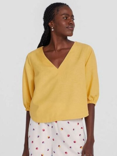 Blusa Feminina Manga 3/4 Bufante