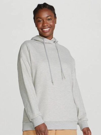 Blusão Básico Feminino de Moletom Peluciado