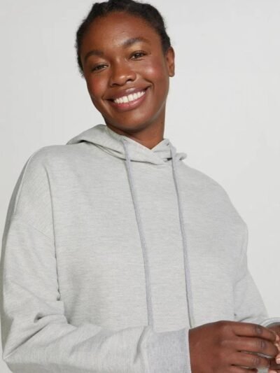 Blusão Básico Feminino de Moletom Peluciado