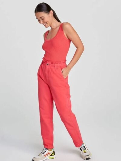 Calça Feminina Cintura Alta Slouchy