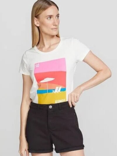 Shorts Básico Feminino em Sarja Cintura Alta