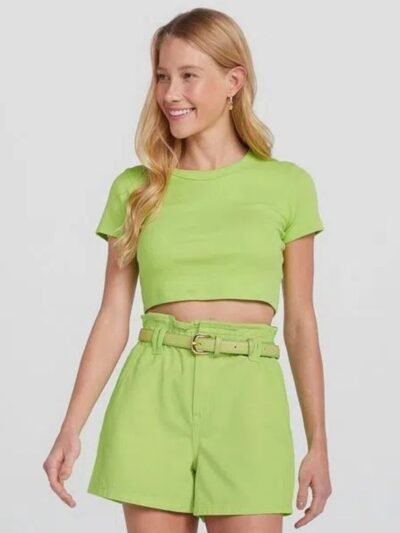 Short Feminino Clochard Cintura Alta