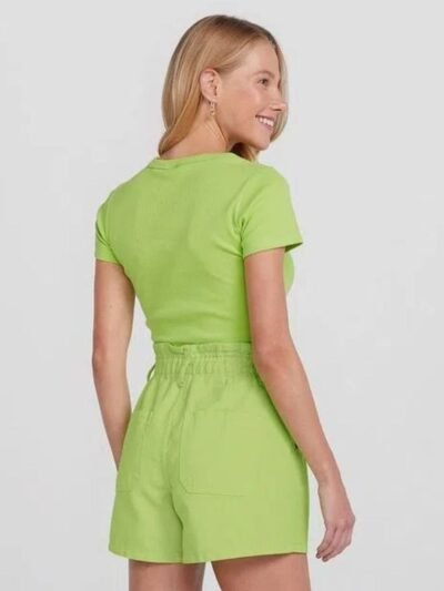 Short Feminino Clochard Cintura Alta