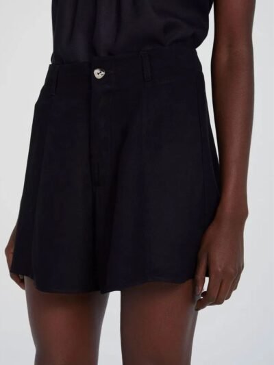 Short Feminino Evasê Cintura Alta