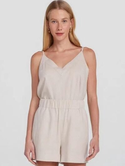 Short Feminino Reto Cintura Alta