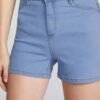 Shorts Jeans Feminino Cintura Alta