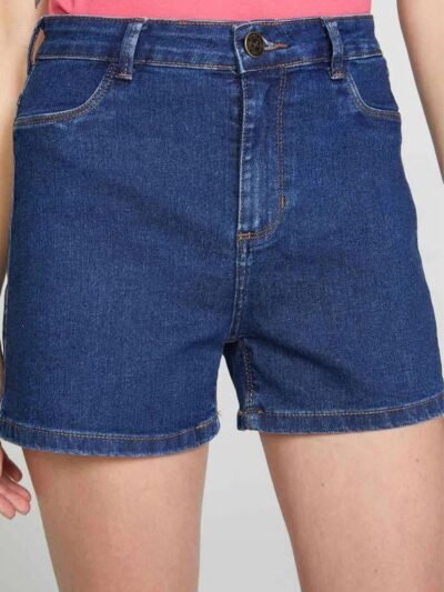 Shorts Jeans Feminino Cintura Alta