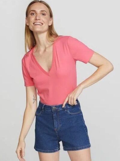 Shorts Jeans Feminino Cintura Alta