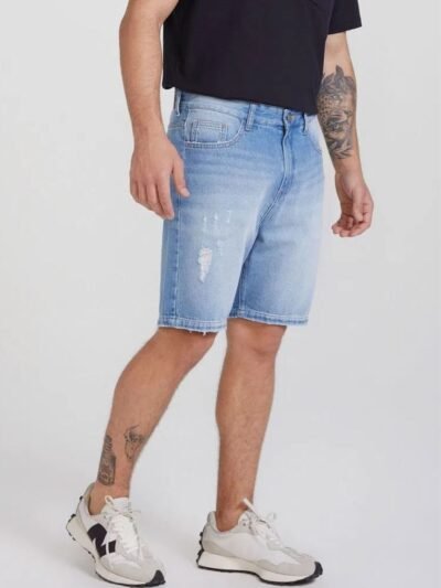 Bermuda Jeans Masculina Tradicional