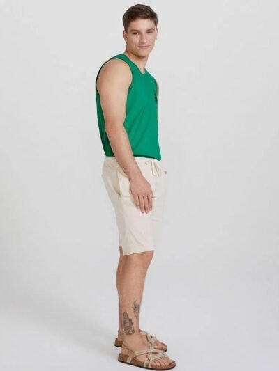 Bermuda Básica Masculina em Sarja Moletom