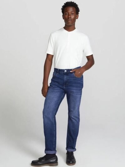 Calça Jeans Masculina Tradicional com Elastano