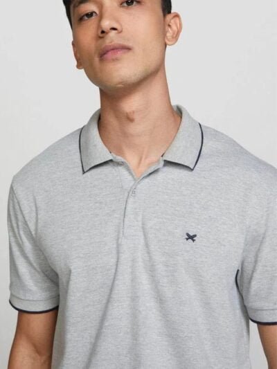 Camisa Básica Masculina Polo com Bordado