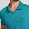 Camisa Básica Masculina Polo em Malha Texturizada