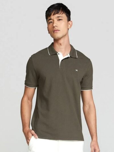 Camisa Polo Masculina em Malha Piquet com Bordado
