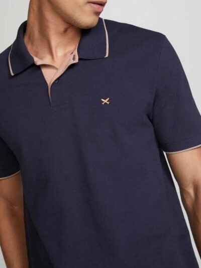 Camisa Polo Masculina em Malha Piquet com Bordado