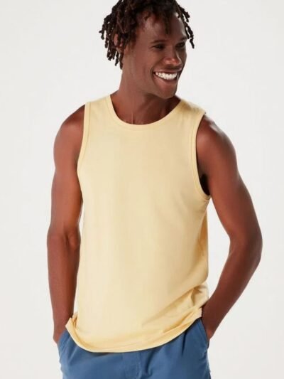 Regata Básica Masculina em Malha de Algodão