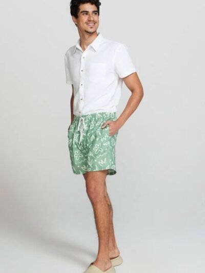 Short Praia Masculino Regular Estampado