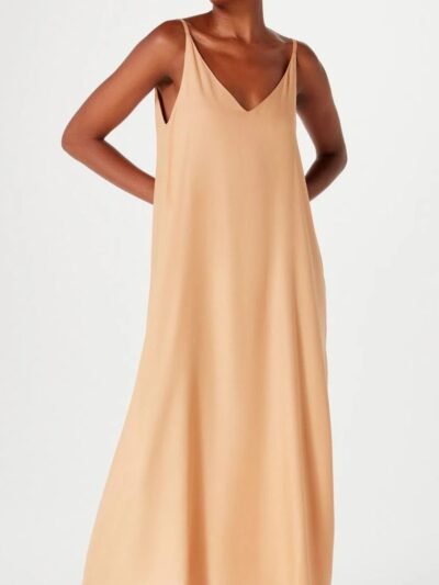 Vestido Midi Reto Decote V