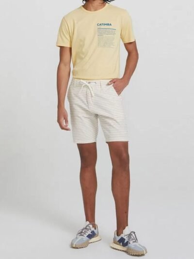 Bermuda Masculina em Sarja Listrada