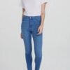 Calça Jeans Feminina Cintura Alta Super Skinny