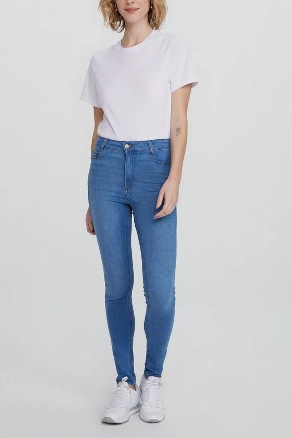 Calça Jeans Feminina Cintura Alta Super Skinny - Etiqueta Casual