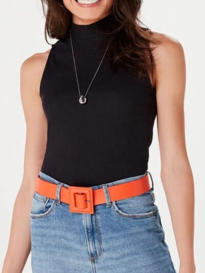 Regata Básica Feminina Canelada Gola Alta