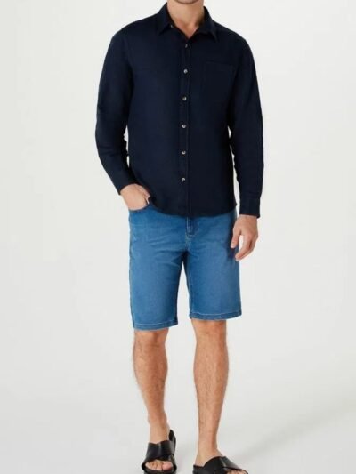 Bermuda Jeans Masculina Tradicional