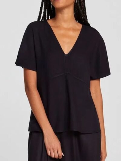 Blusa Feminina Evasê Decote V