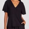 Blusa Feminina Evasê Decote V